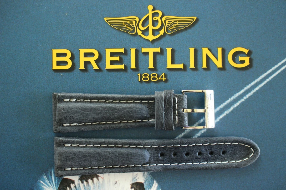 Breitling Blue Leather Wristwatch Bands for sale | eBay