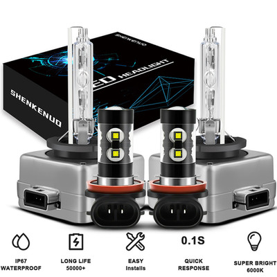 For Jeep Grand Cherokee 2014-2016 2017 D3S HID Headlight + H11 Fog