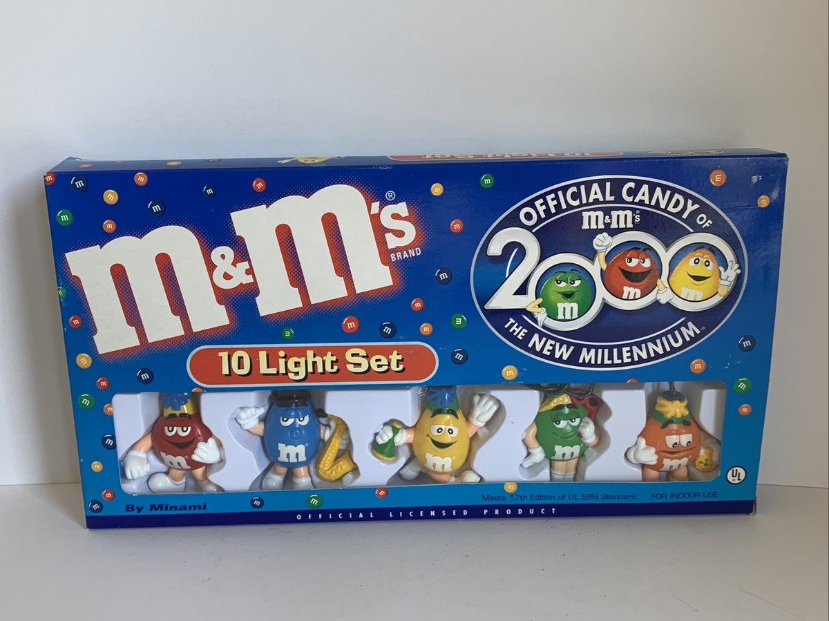 M&M's Happy Lights Millennium Special Edition Year 2000 10 Light