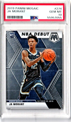 2019 Panini Mosaic #274 - Ja Morant - Debut ROOKIE CARD - PSA 10