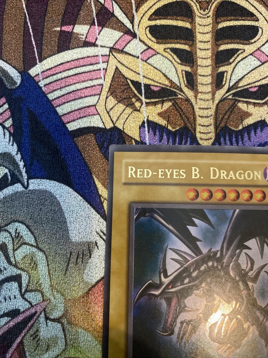 Yugioh Red-Eyes Black Dragon LOB-070 Ultra Rare OG Print Vintage