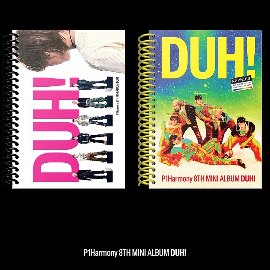 P1HARMONY [DUH!] 8th Mini Album 2 Ver SET/2CD+2 Book+2Poster+2