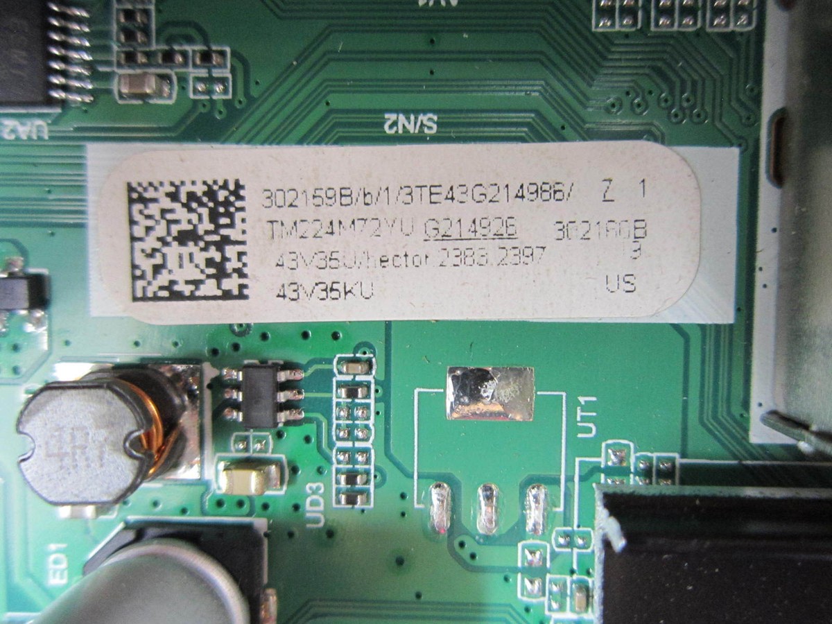 Toshiba 43V35KU 43C350KU Main Board 302159 (TPD.MT9021T.PB705) | eBay