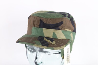 Deadstock Vintage 90s US Military Class I Camouflage Cap Hat