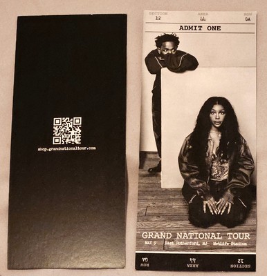 Kendrick Lamar/SZA Commemorative Souvenir Ticket 2025 GN Tour