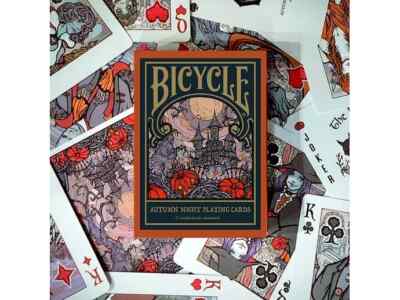 Bicycle Autumn Night Playing Cards by Yasuyuki Honne / Halloween