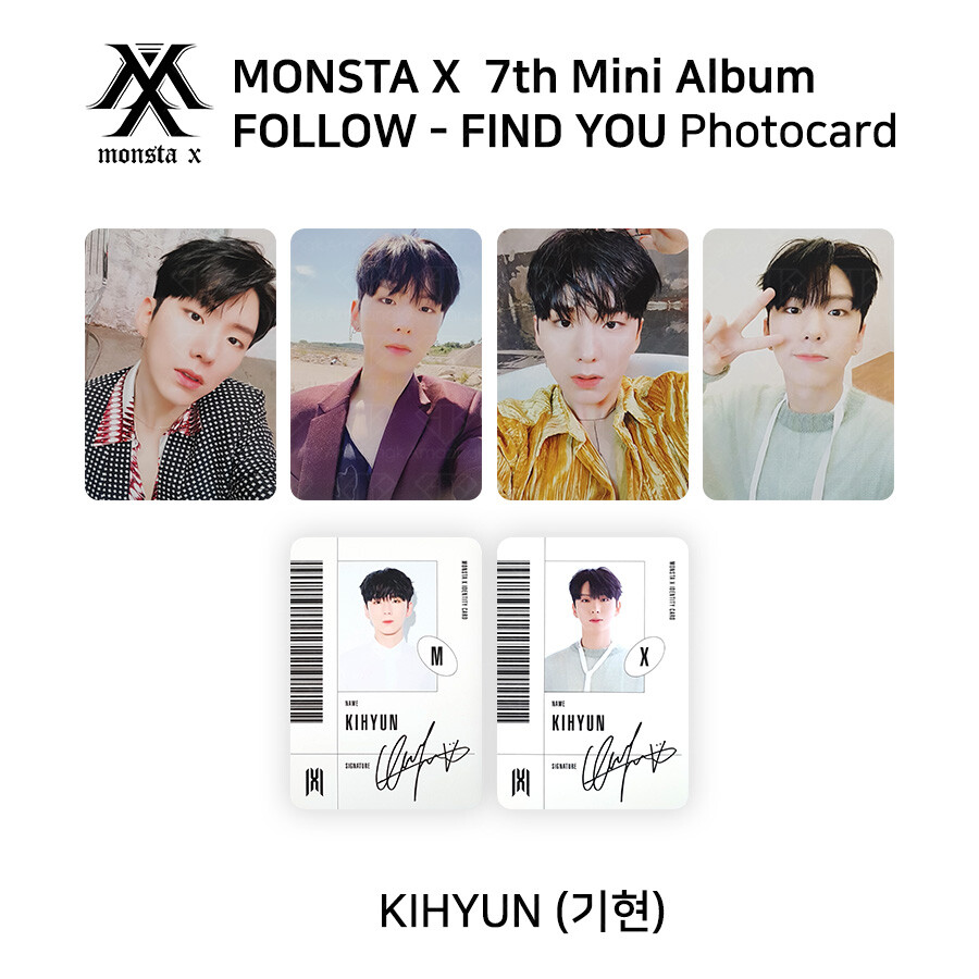 MONSTA X 7th mini album FOLLOW FIND YOU Official Photocard KIHYUN