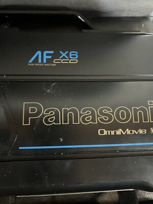 VINTAGE Panasonic Camcorder AF X6 CCD OmniMovie VHS HQ With Case