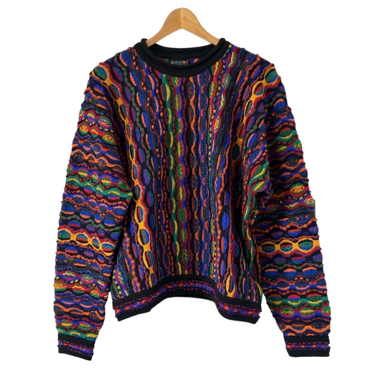 COOGI 3D knit sweater wool M size black good condition | eBay