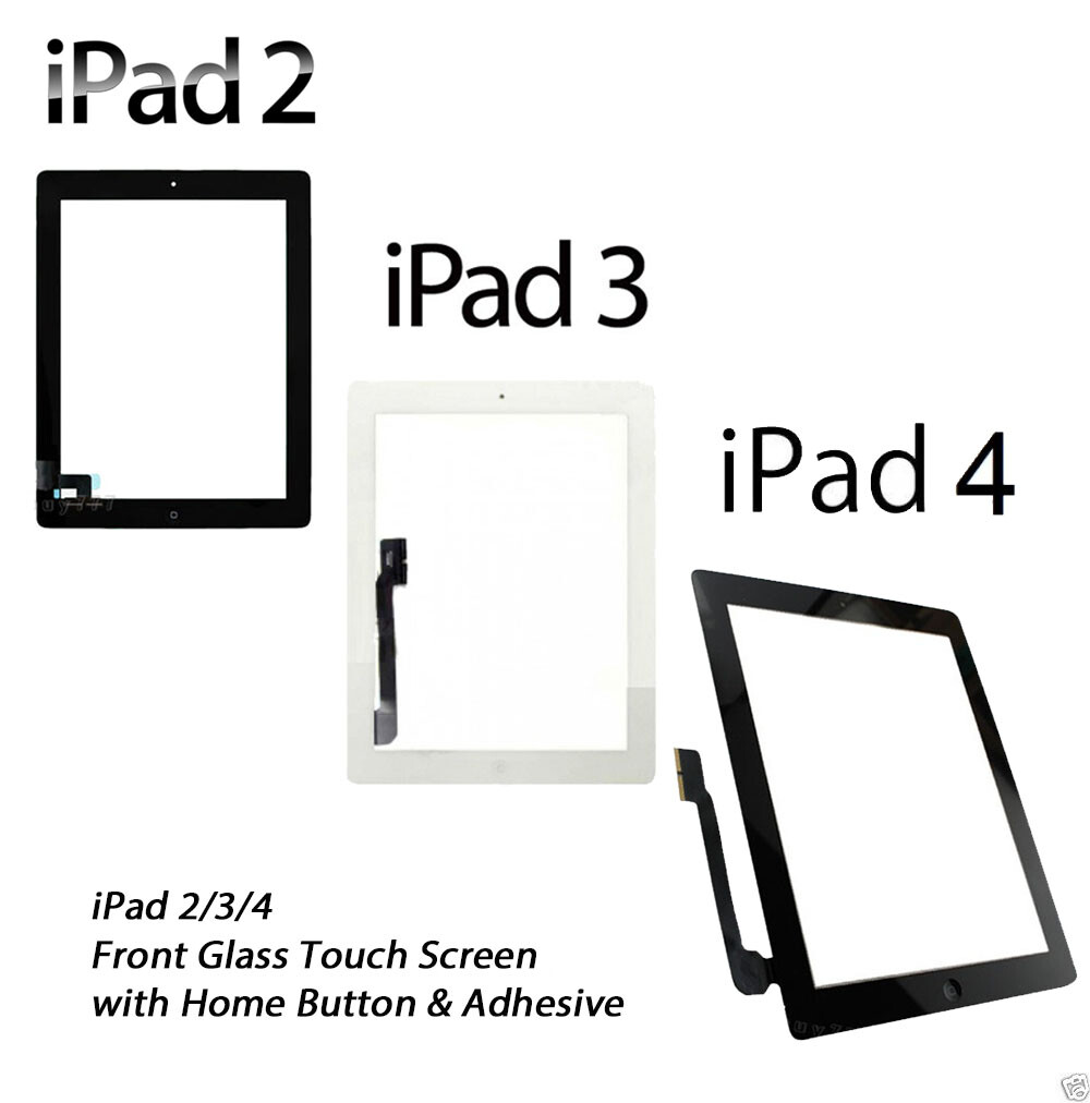 iPad 2/3/4 A1395 A1416 A1458 Front Glass Digitiser Touch Screen