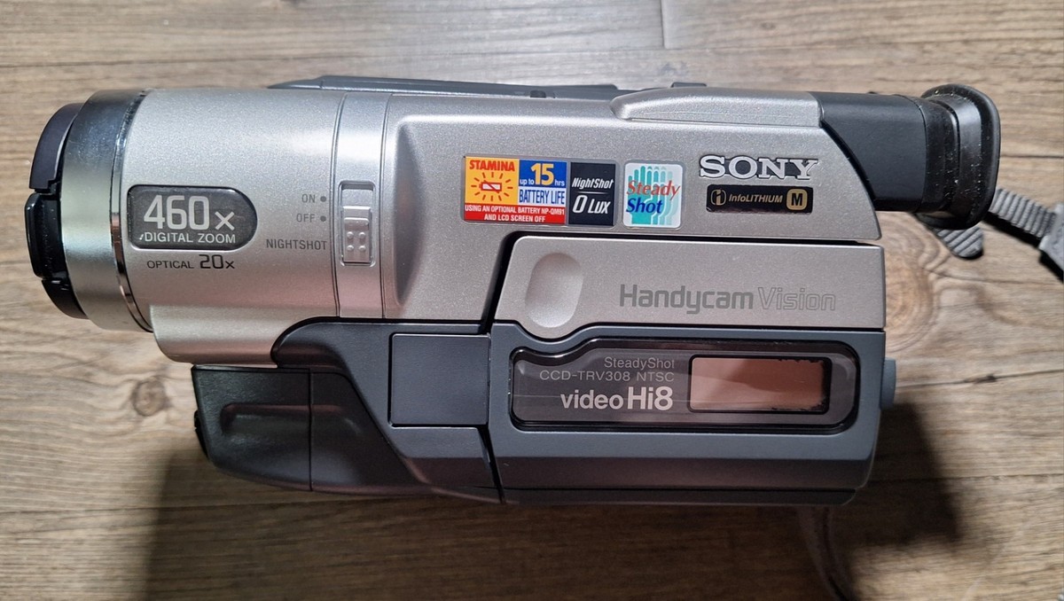 Sony Handycam CCD-TRV308 Hi-8 Analog Camcorder For Parts Or Repair
