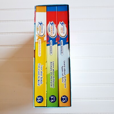 Hooked On Phonics Set Learn About Animals w/ Cartoon Music DVD