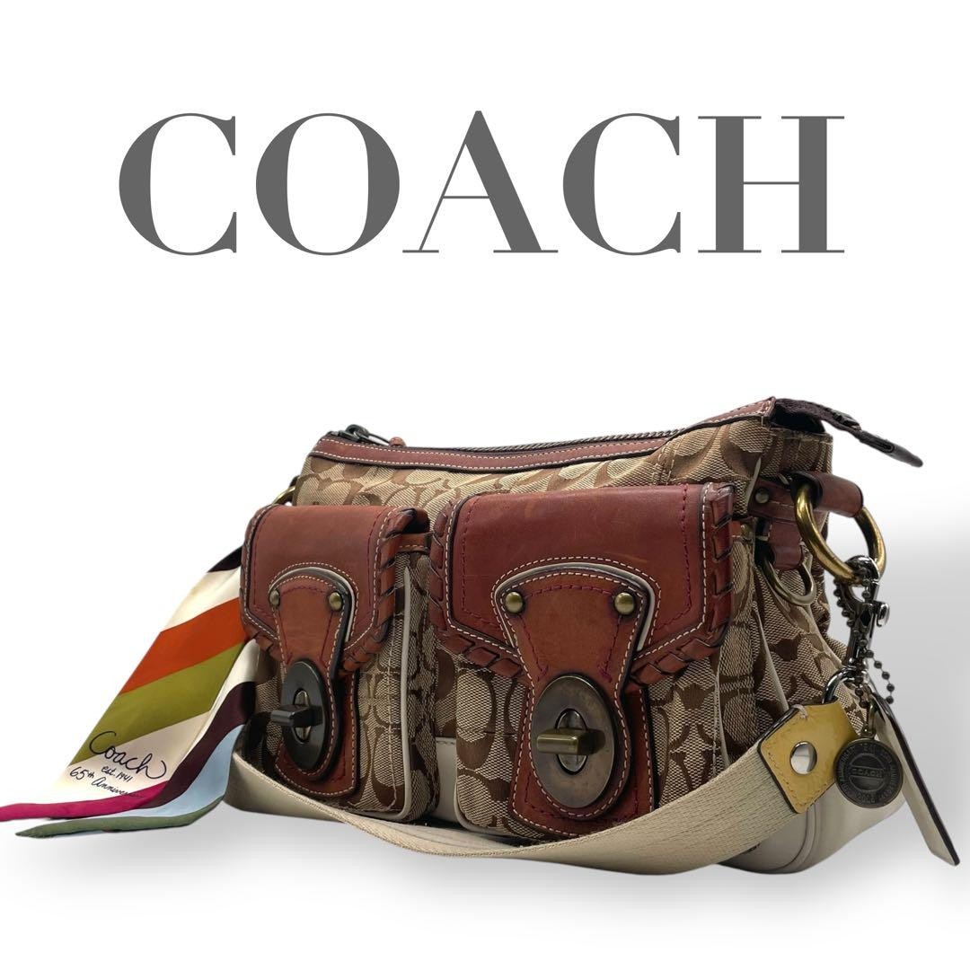 Coach Shoulder Bag Legacy 65th Anniversary 2006 No.168 Turnlock