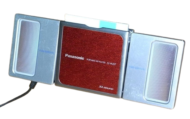 Panasonic SJ-MJ57 Red Portable MD Player Very Good | eBay
