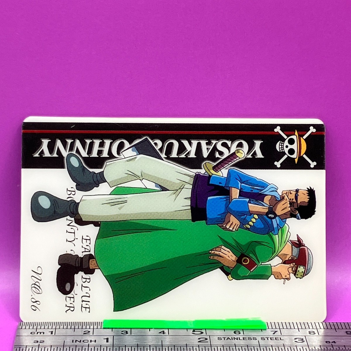 Johnny Yosaku 86 One Piece King of Pirates Gummy Card 2003 BANDAI