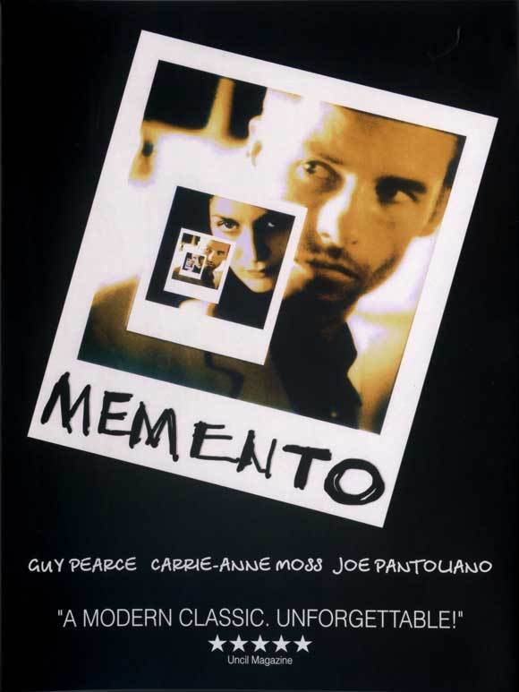 MEMENTO Movie POSTER 30x40 Guy Pearce Carrie-Anne Moss Joe