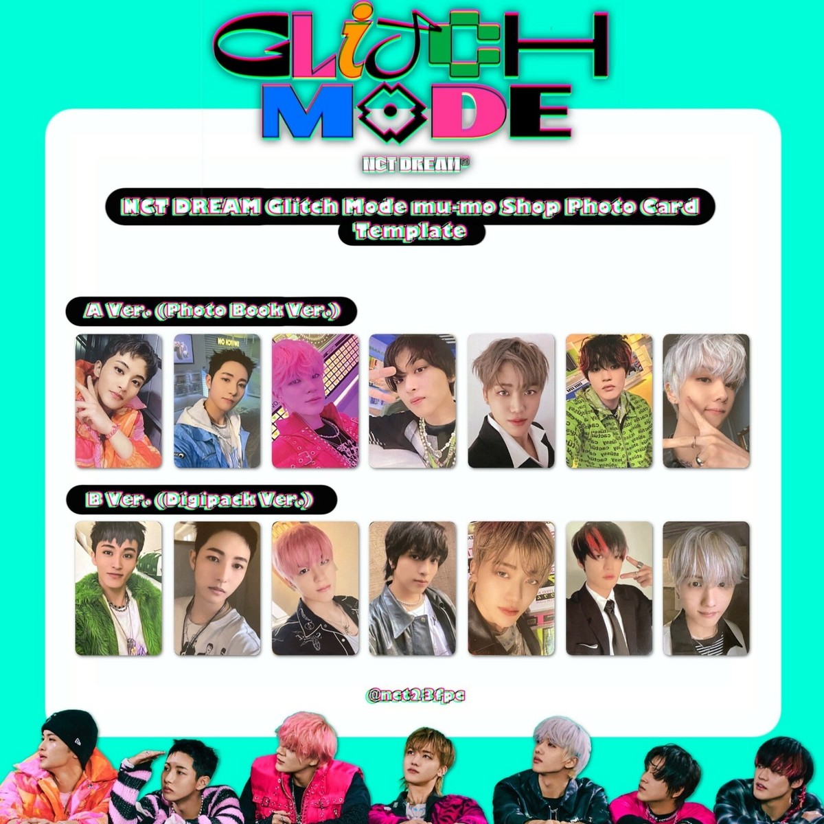 NCT DREAM Glitch Mode mumo Shop JAPAN official benefits photo card