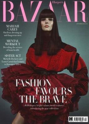 UK Harper's Bazaar Magazine: Mariah Carey, Michelle Dockery, Cover