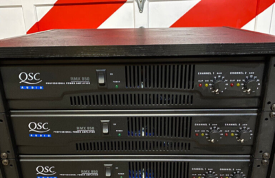 QSC RMX 850 Power Amplifier Rack Mount 200 watts per channel at 8