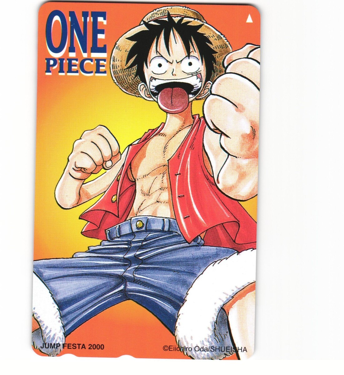 One Piece Monkey D Luffy Jump Festa 2000 - Phone Card Japanese