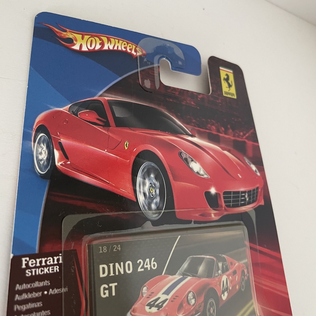Hot Wheels Ferrari Racer DINO 246 GT Red #44 New old stock