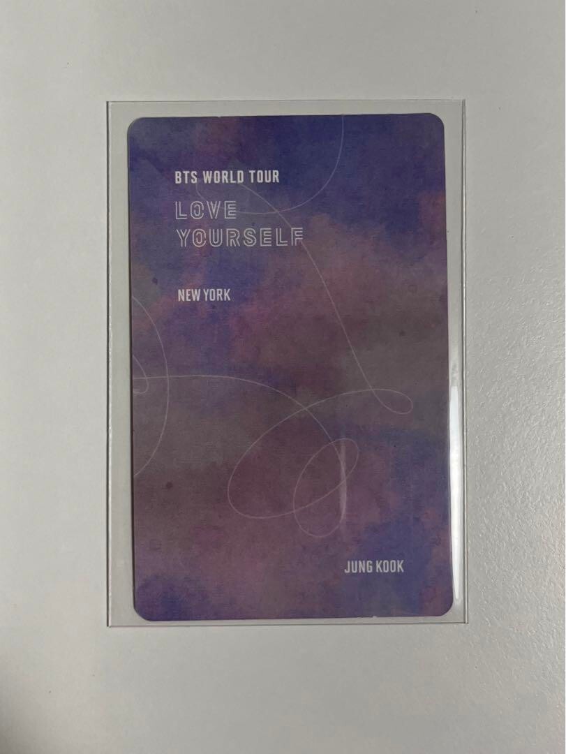 BTS JUNGKOOK Love Yourself World Tour NEW YORK DVD Official Photo