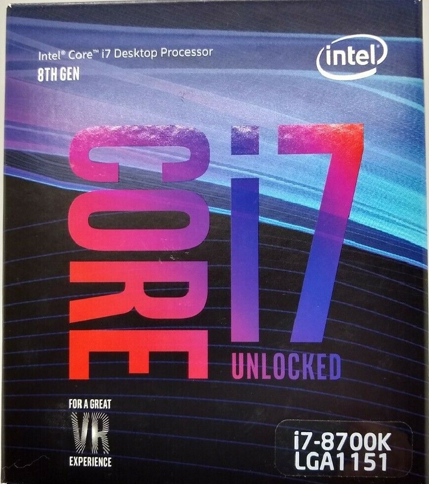 Intel Core i7-8700K 3.7 GHz 6-Core 12M cache LGA 1151 Processor