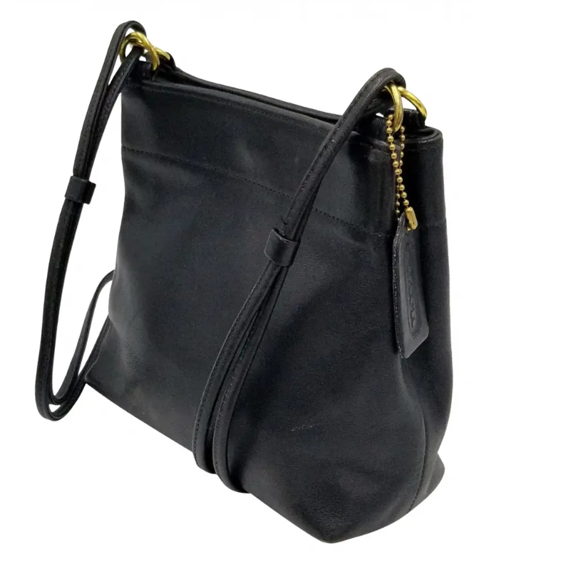 Coach Vintage Black 337 Leather Crossbody | eBay