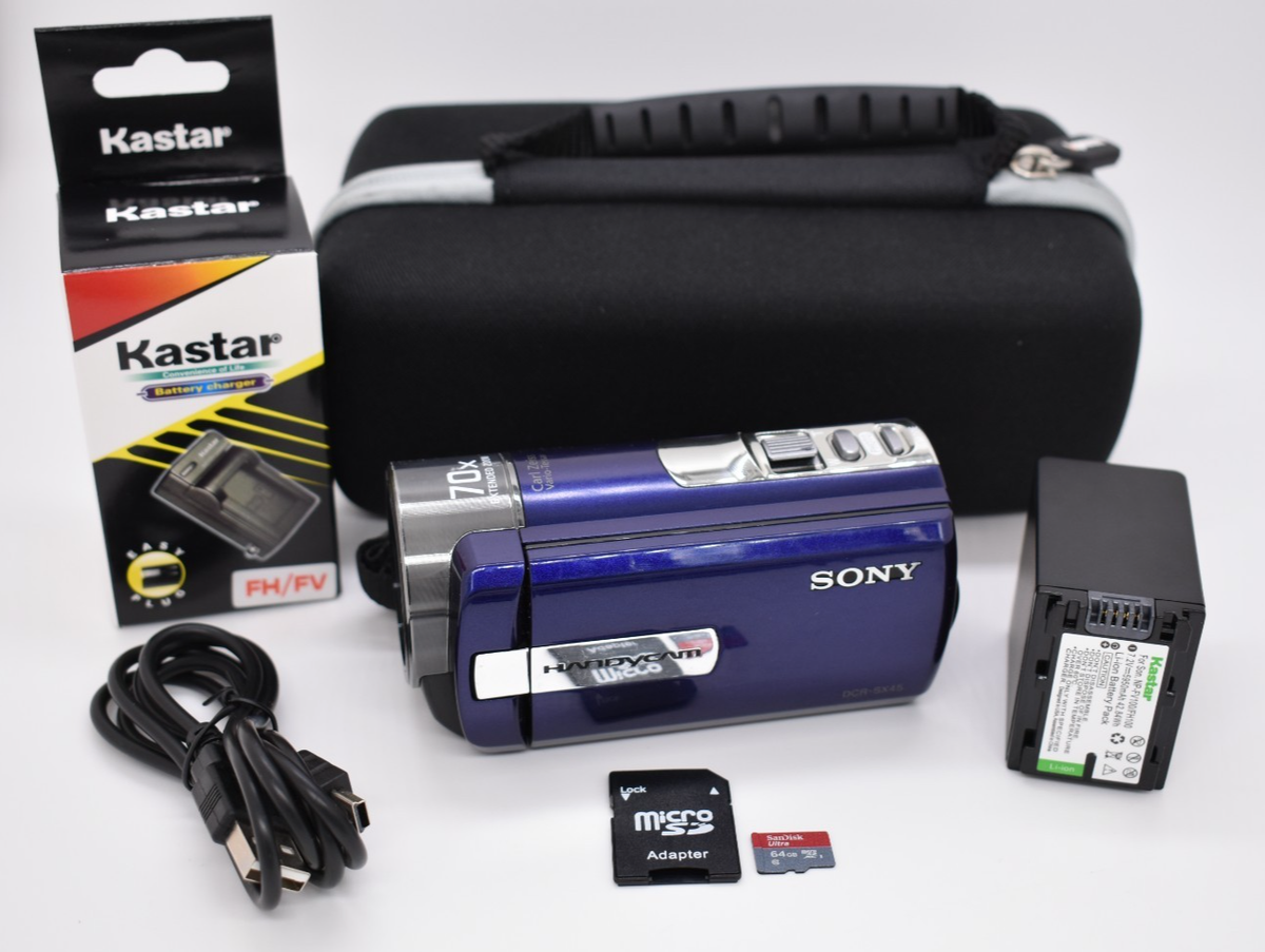 Sony DCR-SX45 Handycam Camcorder Digital Video Camera 2000x Zoom