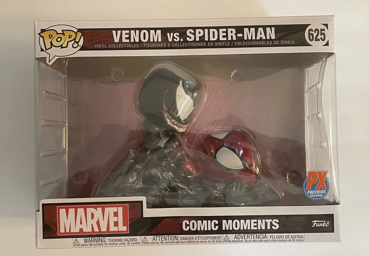 Funko Pop Marvel VENOM vs SPIDER-MAN Comic Moments 625 Previews PX