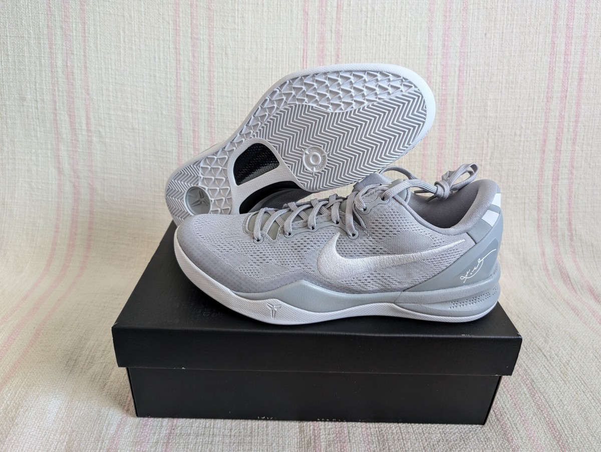 Nike Kobe 8 Protro Wolf Grey White Team Bank HF9550 002 Men's Shoe