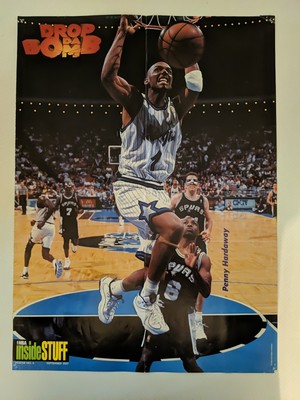 1995 NBA Inside Stuff Poster 6 Michael Jordan / Anfernee 
