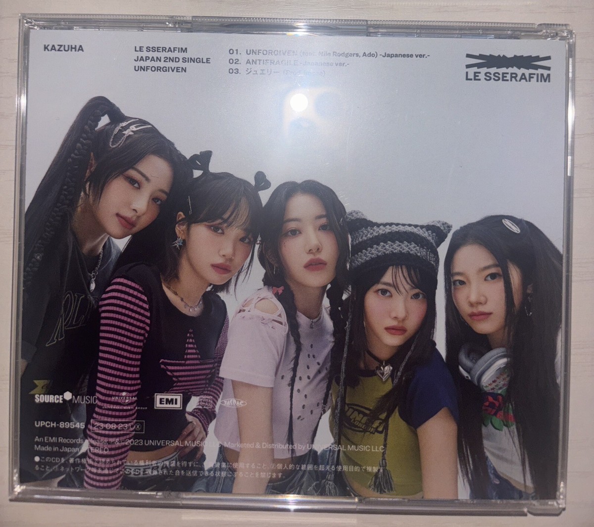 LE SSERAFIM [UNFORGIVEN] KIM CHAEWON Autographed Signed Album