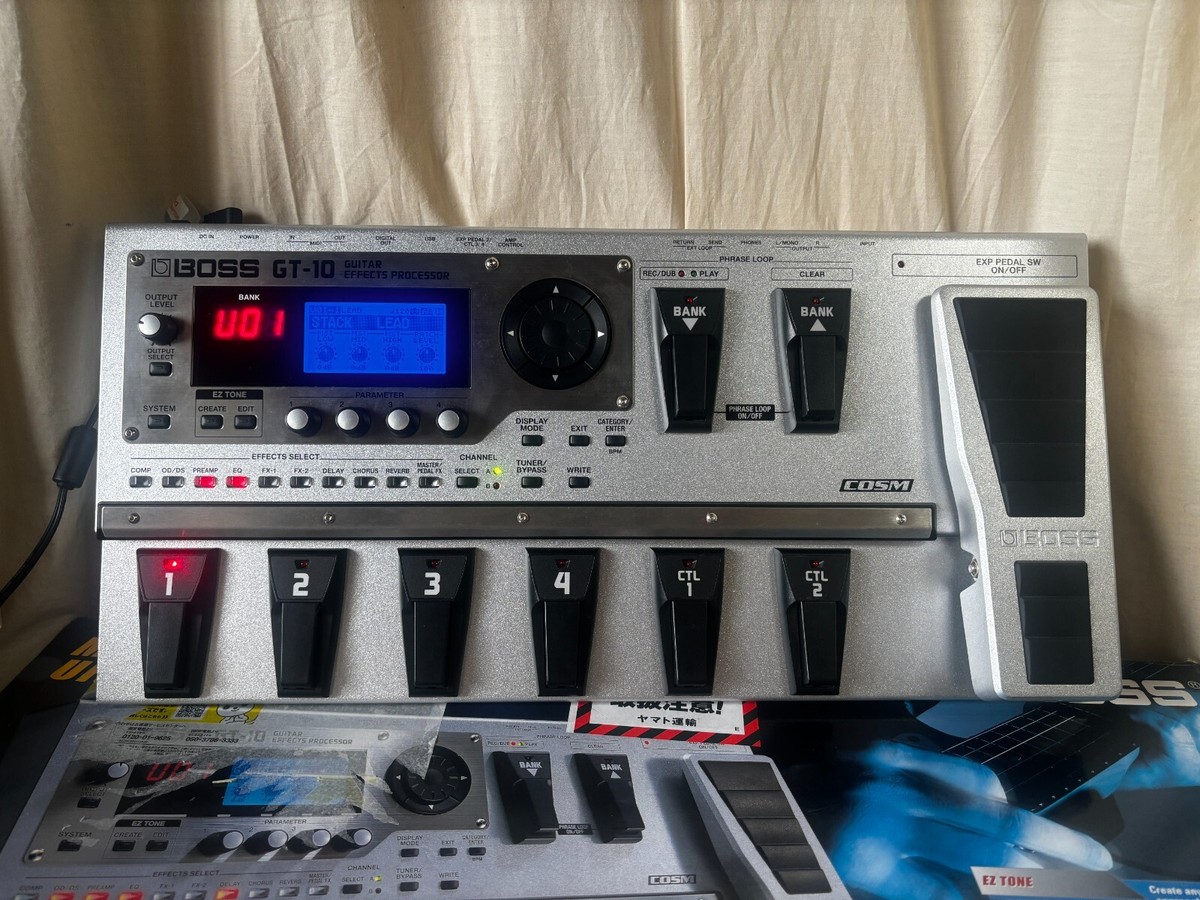 Boss GT-10 Guitar Effects Processor w/ box, power supply | eBay