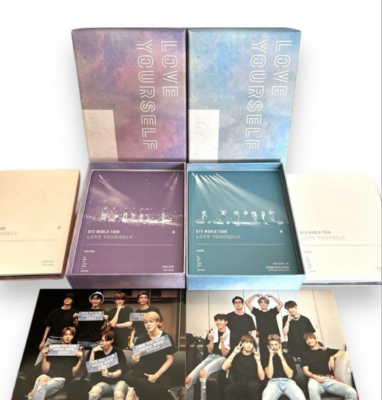 BTS World Tour LOVE YOURSELF DVD EUROPE & NEW YORK Set with Photos