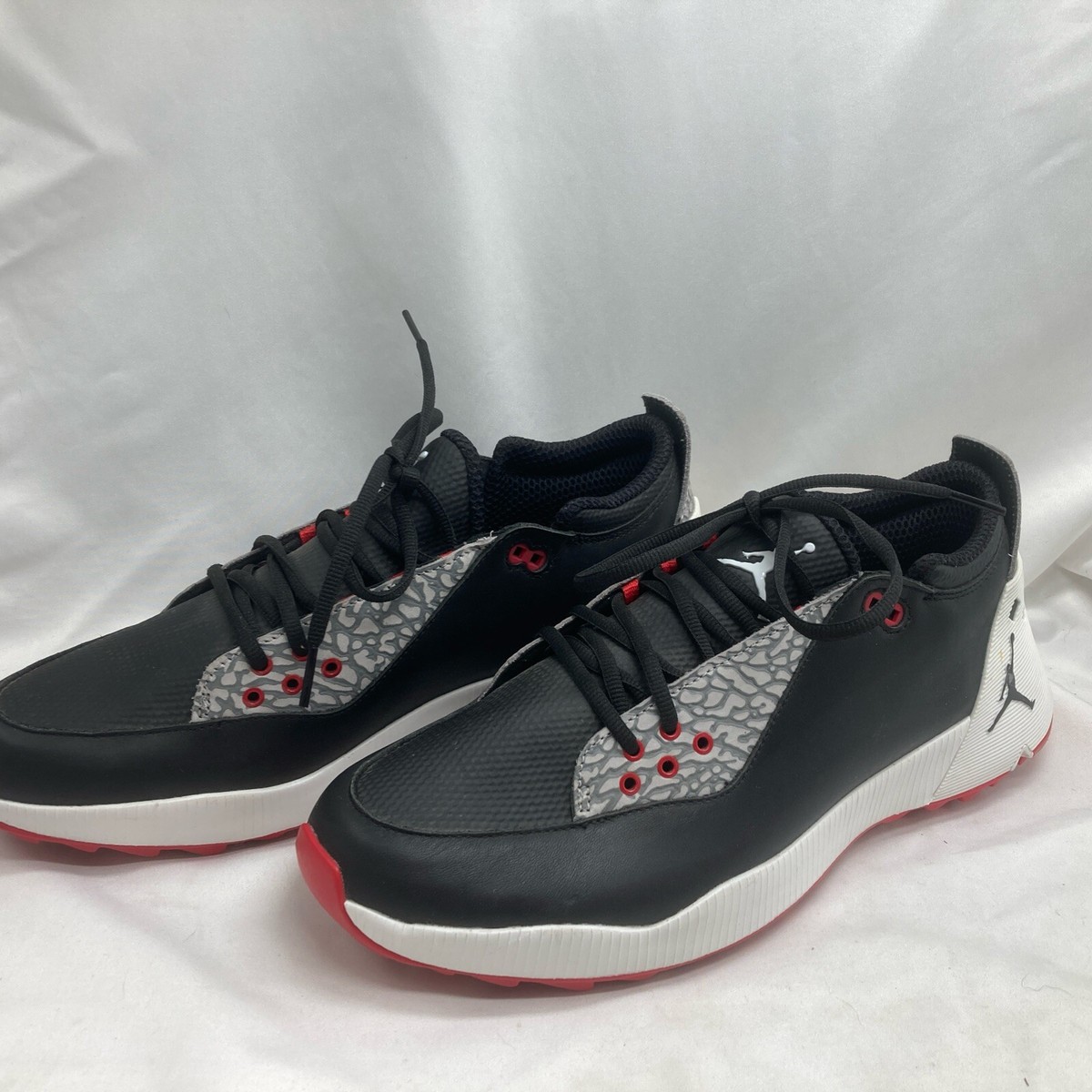 Nike Air Jordan ADG 2 Black White Red Spikeless Golf Shoe CT7812