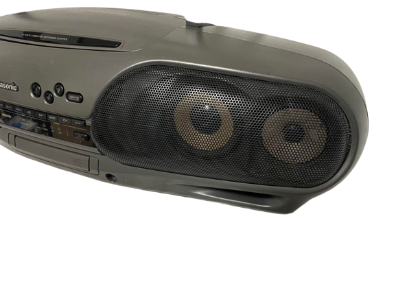 Panasonic RX-DT909 CD Radio-Cassette Cobra Top WReverse Deck Good