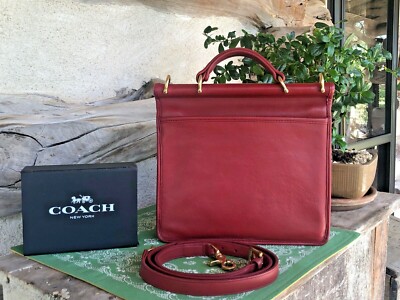 Vintage Coach RED Willis 9927 Crossbody Shoulder Satchel Bag (USA