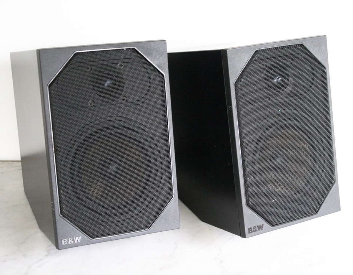 Vintage Pair of B&W Bowers & Wilkins CM1 Bookshelf Speakers