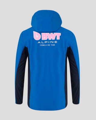 Alpine F1 Team Official Water Resistant Rain Jacket Coat Full Zip