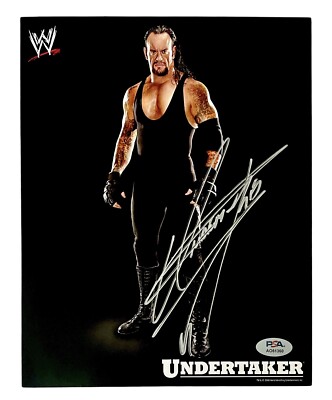 WWE THE UNDERTAKER SIGNED 8X10 ORIGINAL PROMO PHOTO WITH PROOF AND