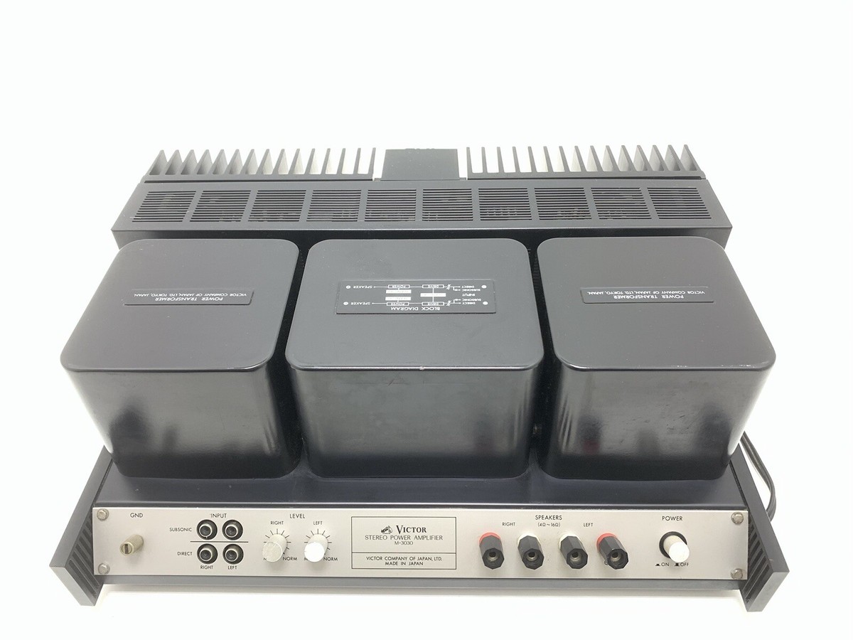 JVC VICTOR M-3030 Stereo Power Amplifier 200W RMS Vintage 1977