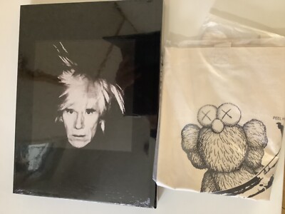 Authentic Kaws x Andy Warhol art book with tote bag new | eBay