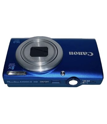 Canon PowerShot A4000 IS 15.1MP Digital Camera Blue | eBay