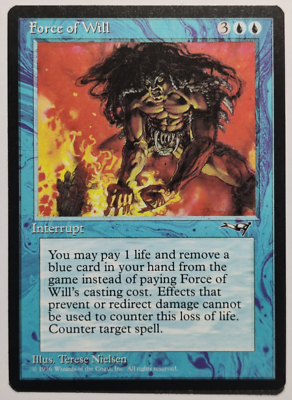 MTG Force of Will x1 -From Alliances Expansion [ALL] EDH NM