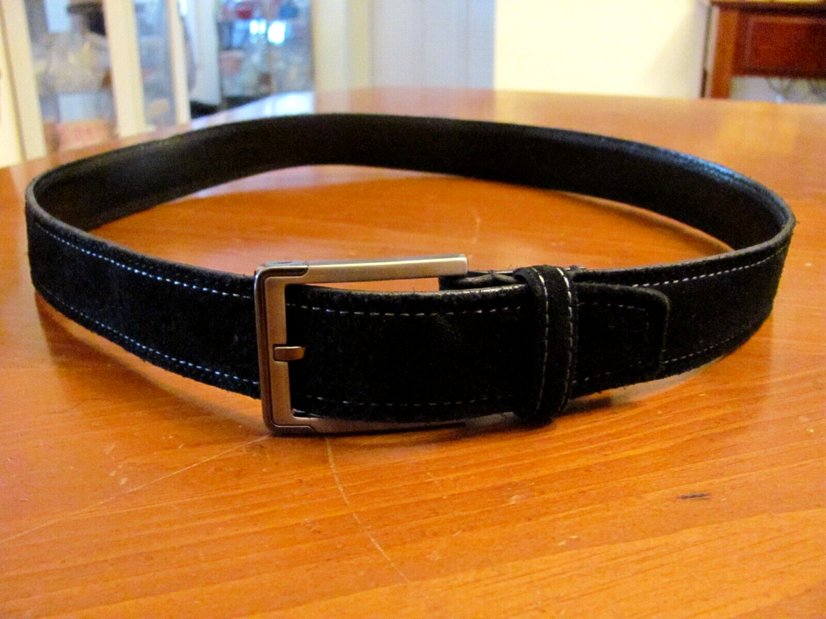 J.CAMPBELL LOS ANGELES BLACK BELT SZ 34 GENUINE ITALIAN LEATHER