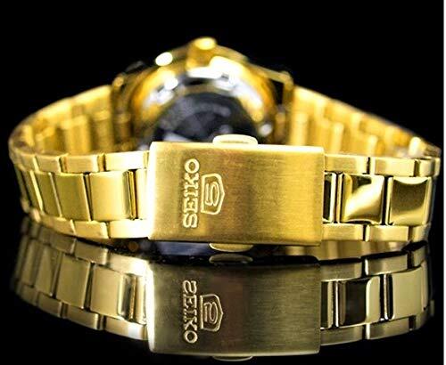 SEIKO 5 Sports Automatic Gold Dial Ladies Watch SYMG44K1 50M Water
