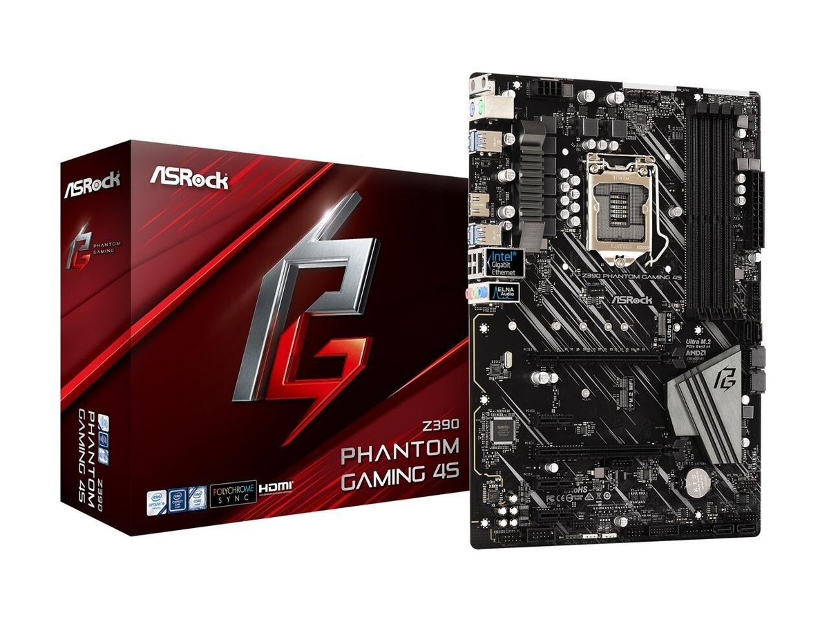 ASRock Z390 PHANTOM GAMING 4S LGA 1151 Intel Z390 ATX Motherboard