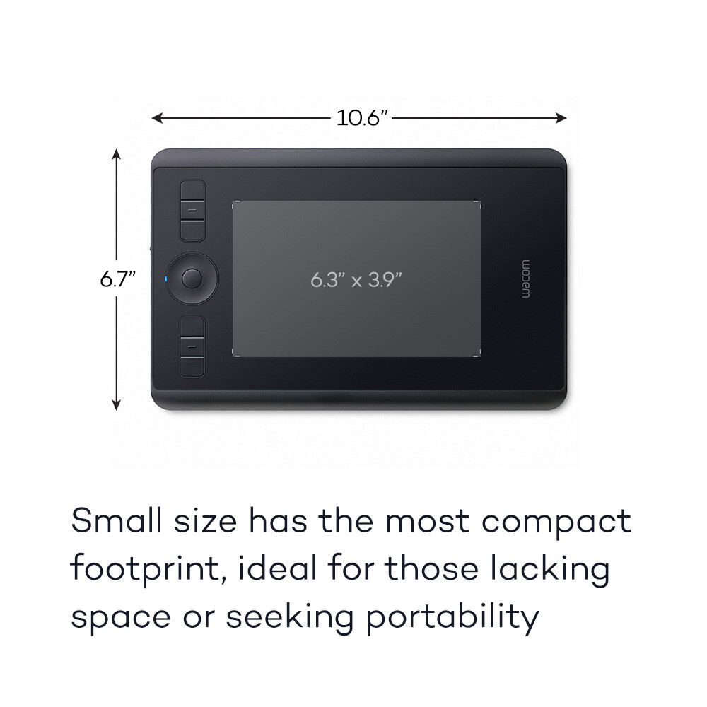 Wacom Intuos Pro S Digital Graphic Drawing Tablet - Black for sale