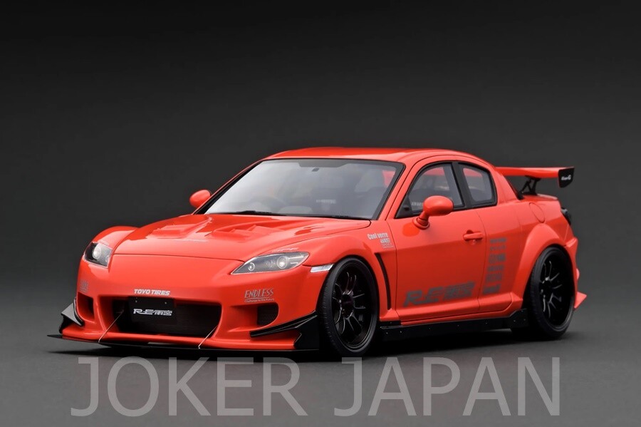 Ignition Model IG3176 1/18 Mazda RX-8 (SE3P) RE Amemiya Orange JDM